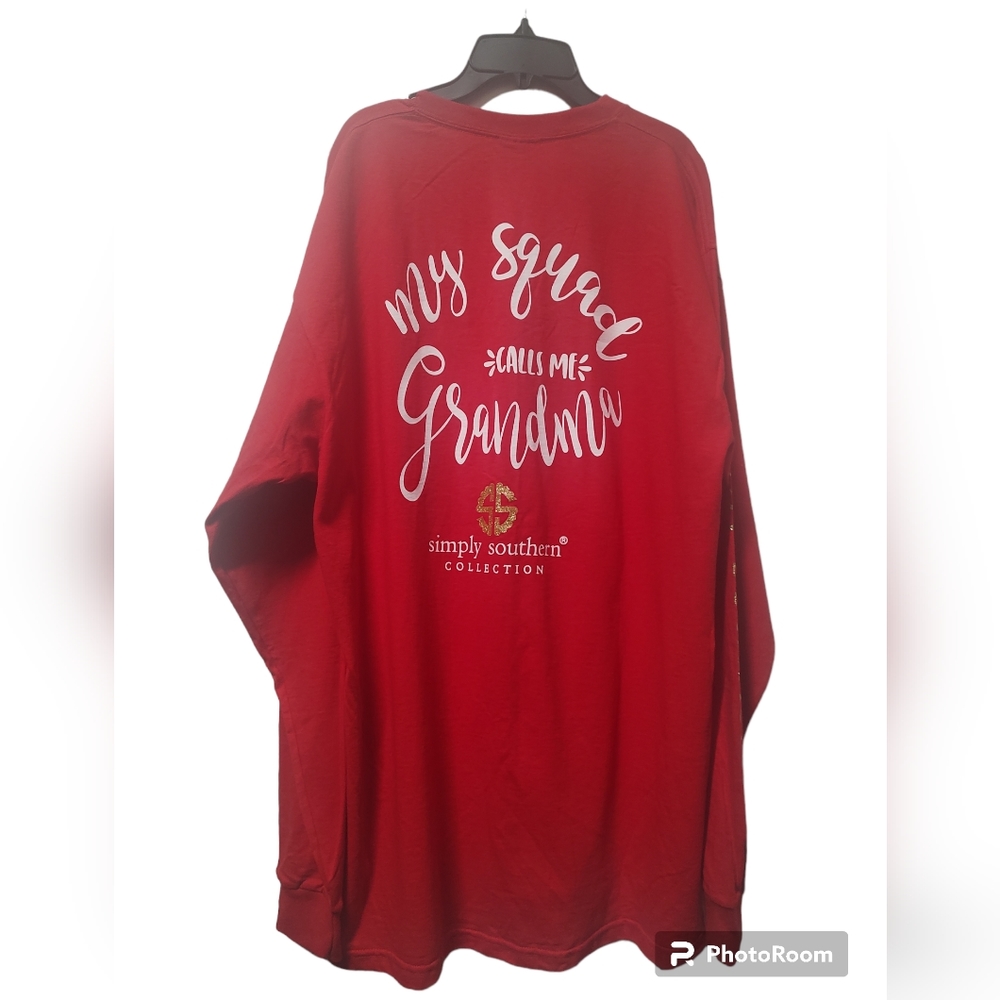 NWT Simply Southern Long Sleeve - XL - Red